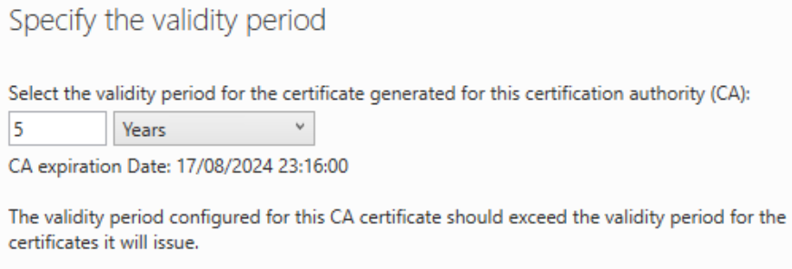 The Root Certificate Authority