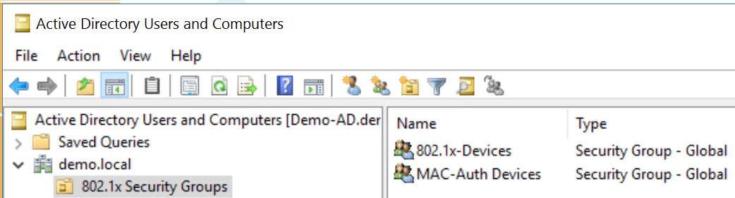 Active Directory Security Groups